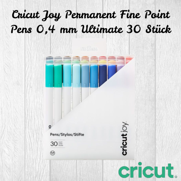 CreaSteinmetz Cricut Joy Permanent Fine Point Pens 0.4 mm Ultimate 30